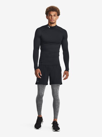 UNDER ARMOUR Skinny Sportbroek 'Coldgear Twist' in Grijs