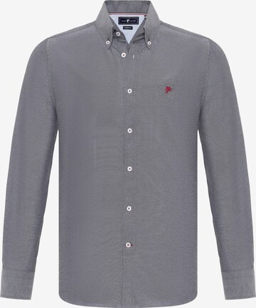 DENIM CULTURE Button Up Shirt 'EDIZ' in Grey: front