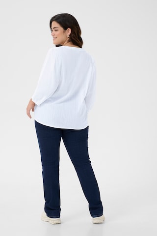 KAFFE CURVE - Blusa 'Jolisa' em branco