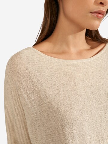 NÜMPH 3/4 Ärmel-Strickpullover 'NUDINEA PULLOVER ' in Beige
