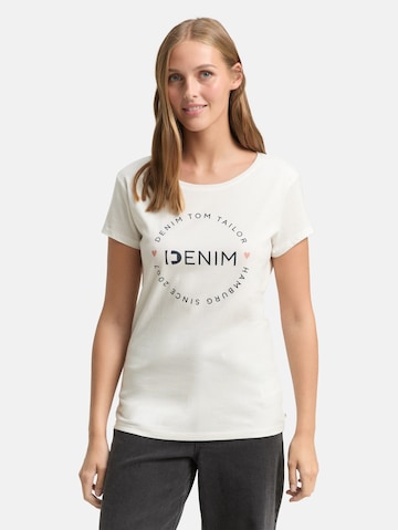TOM TAILOR DENIM Tričko - Sivá: predná strana