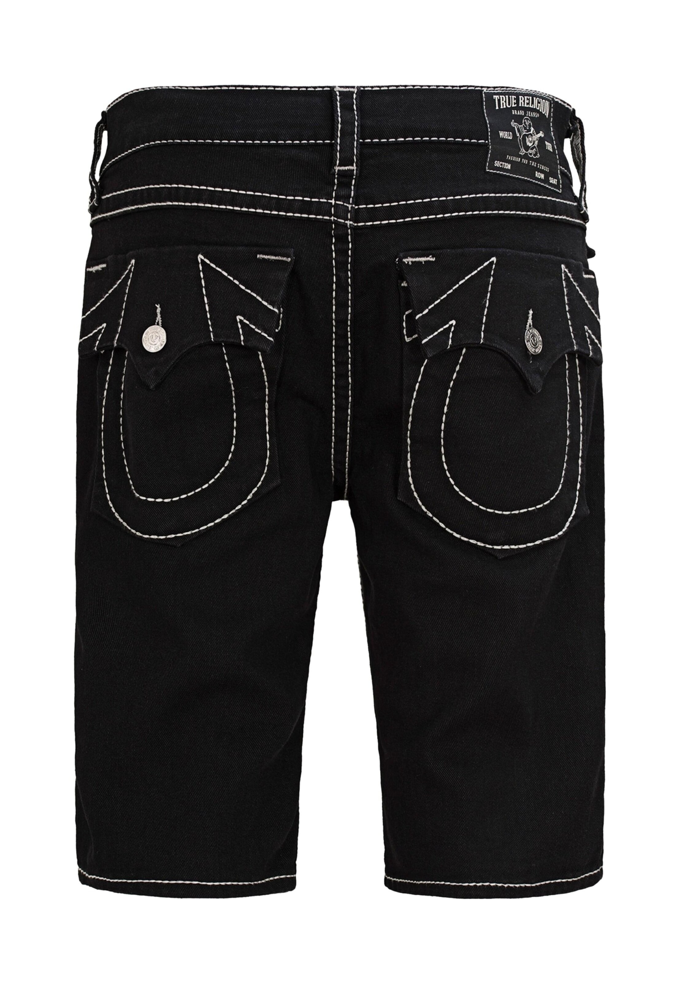 True Religion Regular Shorts 'Ricky Big' in Schwarz