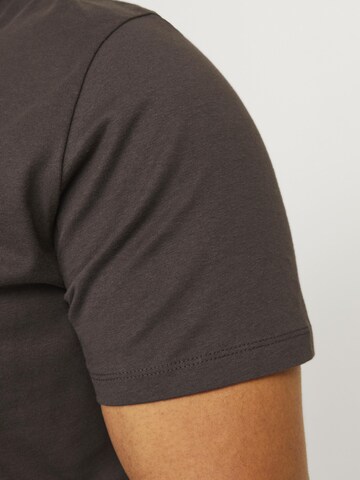 Jack & Jones Plus T-shirt 'JJEBradley' i brun