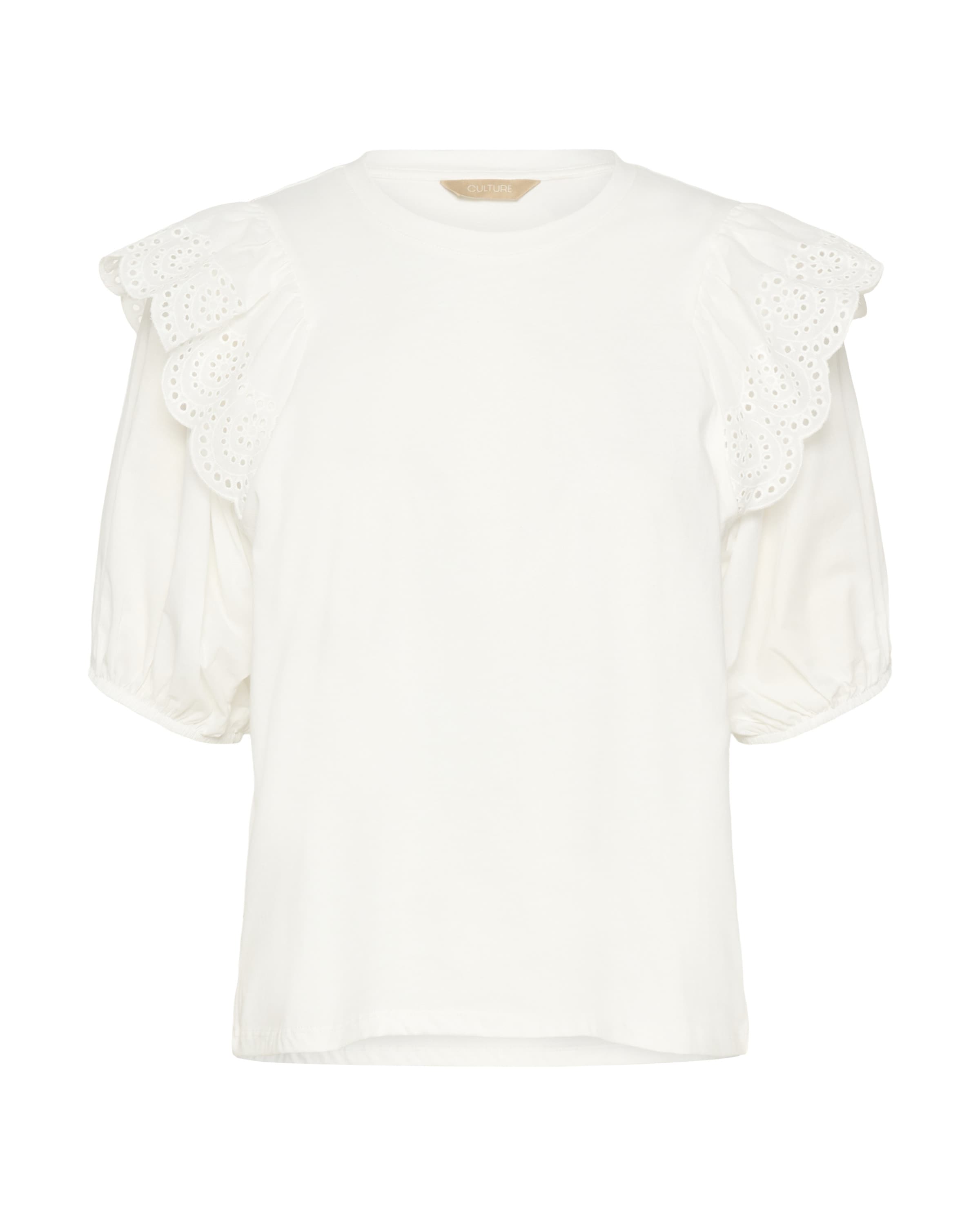 CULTURE Bluse 'CUPanina' i hvid: forside