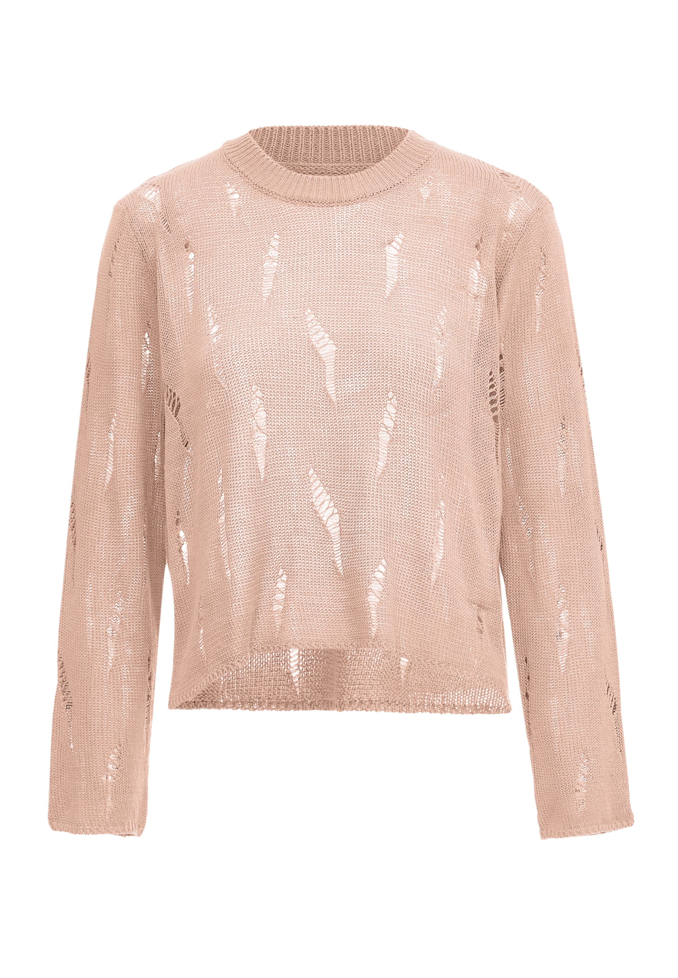 Pullover di swirly in rosa: frontale