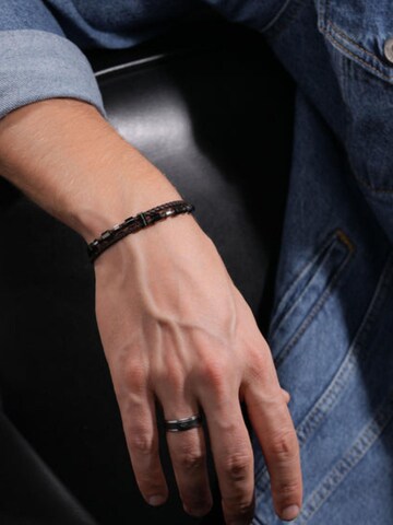 POLICE Armband 'Freeway'‌‌‌‌‌‌‌ in Braun