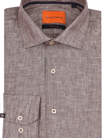 Coupe slim Chemise Suitable en gris