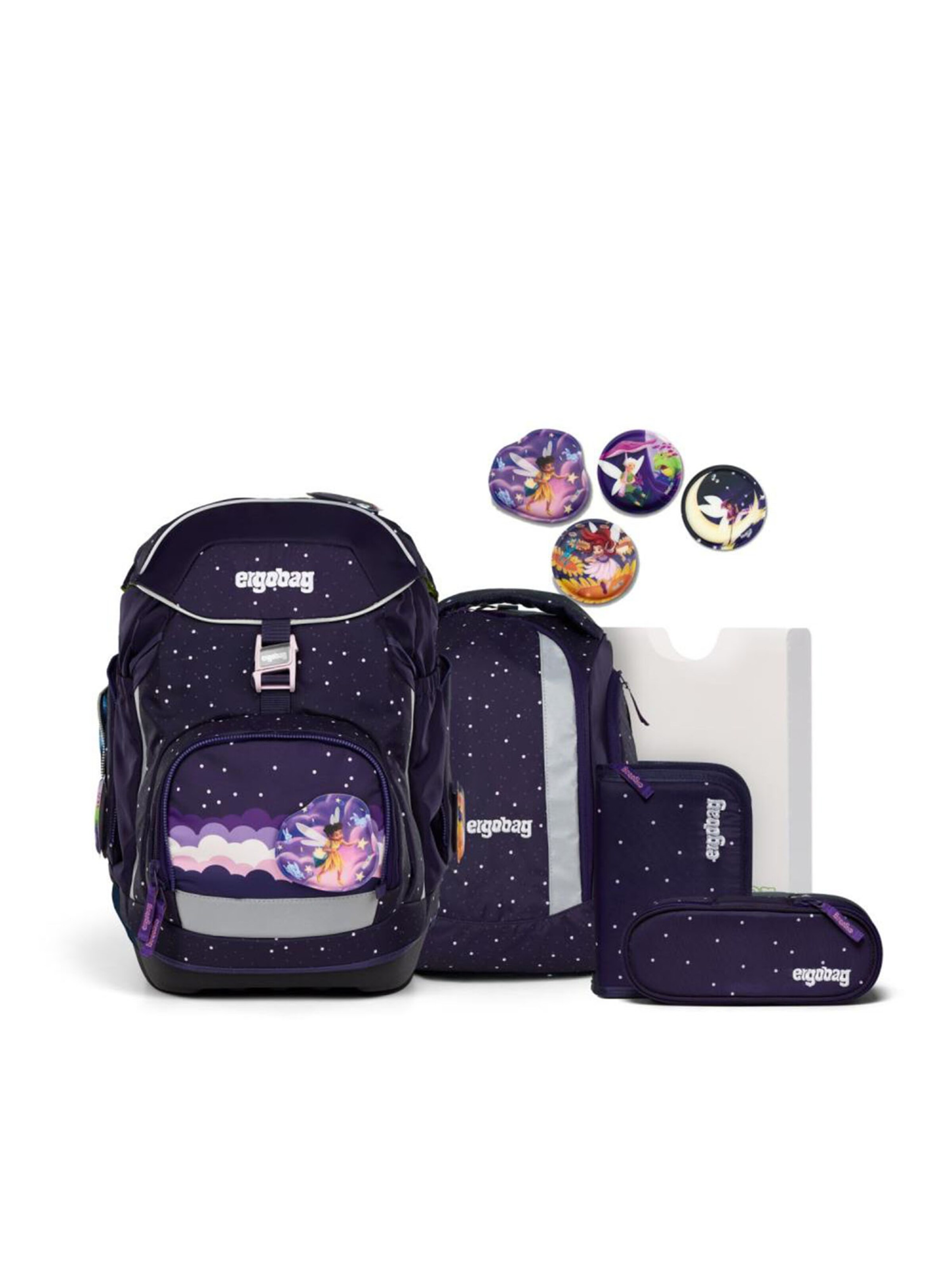 ergobag Rucksack 'Pack Schulrucksack'‌‌‌‌‌‌‌‌‌‌ in Lila: Vorderseite