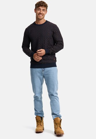 INDICODE JEANS Sweater 'Scott' in Blue
