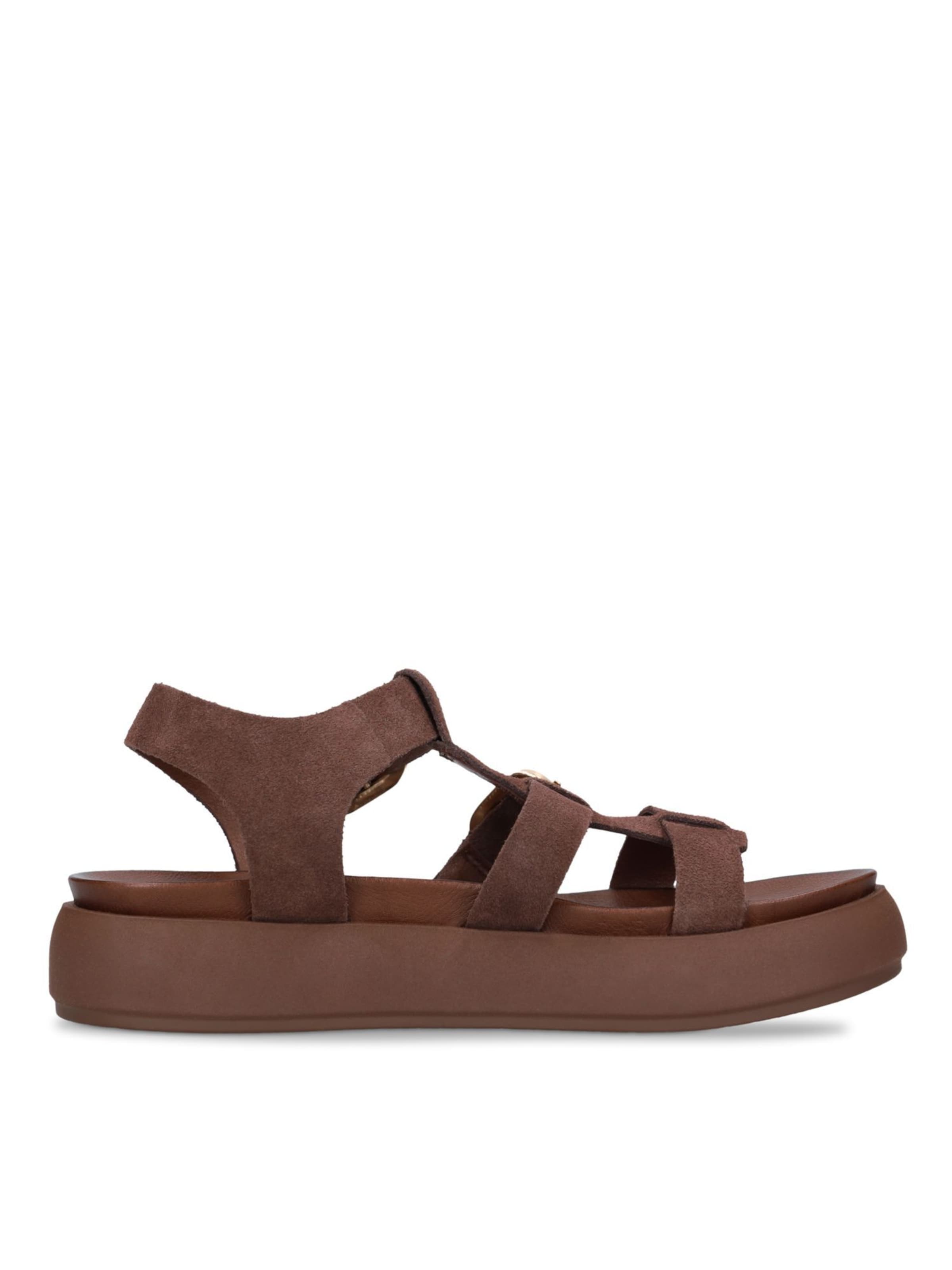 MANFIELD Sandaal in Bruin