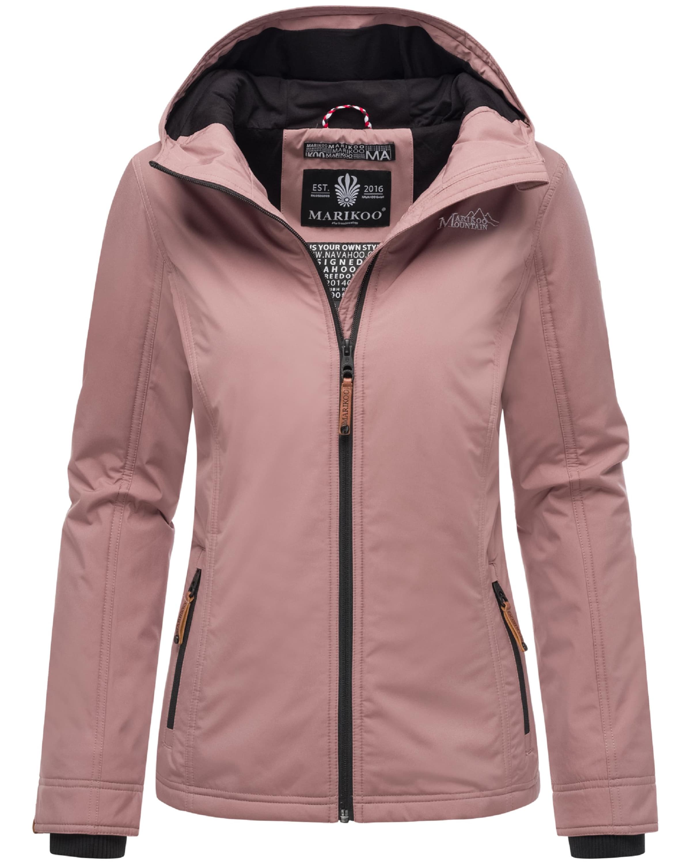 MARIKOO Демисезонная куртка 'Brombeere' в Ярко-розовый: спереди