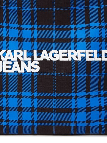 Plase de cumpărături 'Checked' de la KARL LAGERFELD JEANS pe albastru