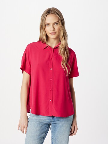 Camicia da donna di UNITED COLORS OF BENETTON in rosso: frontale