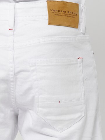 KOROSHI Regular Shorts in Weiß