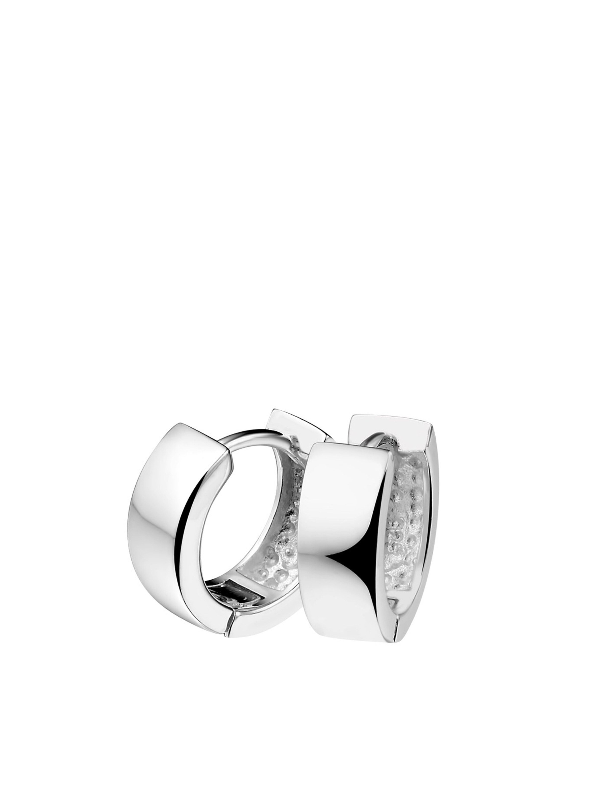 Boucles d'oreilles Lucardi en argent : devant