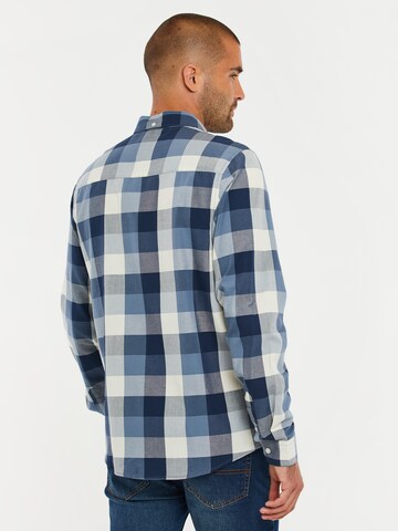 Threadbare Slim Fit Hemd 'Luca' in Blau