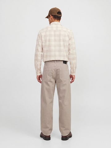 JACK & JONES Regular Fit Hemd in Beige
