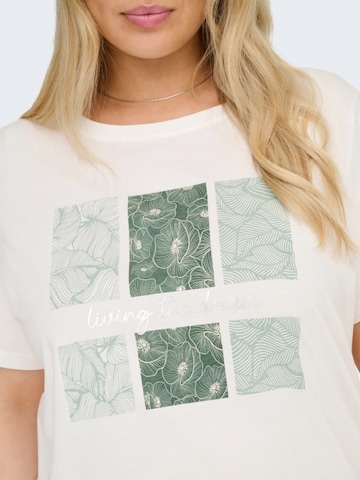 ONLY Carmakoma - Camiseta 'CARCRUZ' en blanco