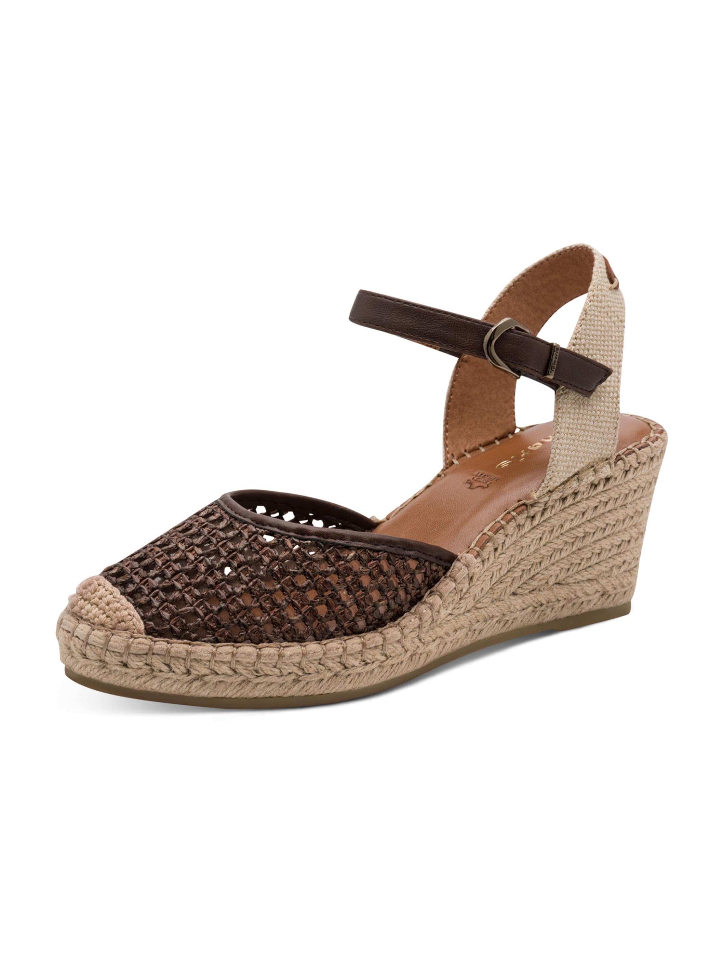 Tamaris Espadrilles in Braun: Vorderseite