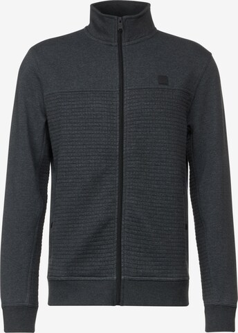 Street One MEN Zip-Up Hoodie in Grey: front