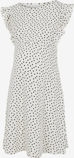 MAMALICIOUS Vestido de verão 'Evelin' em preto / branco natural, Vista do produto