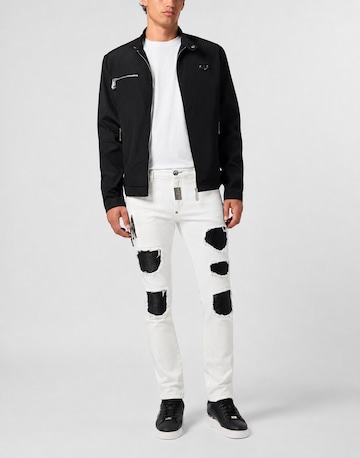Slimfit Jeans 'Rock Star' di Philipp Plein in bianco