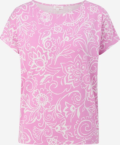 s.Oliver T-shirt en rose / blanc, Vue avec produit