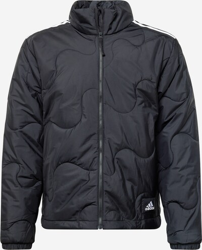 ADIDAS SPORTSWEAR Športna jakna 'Nuganic' | črna / bela barva, Prikaz izdelka