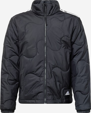 ADIDAS SPORTSWEAR Športna jakna 'Nuganic' | črna barva: sprednja stran