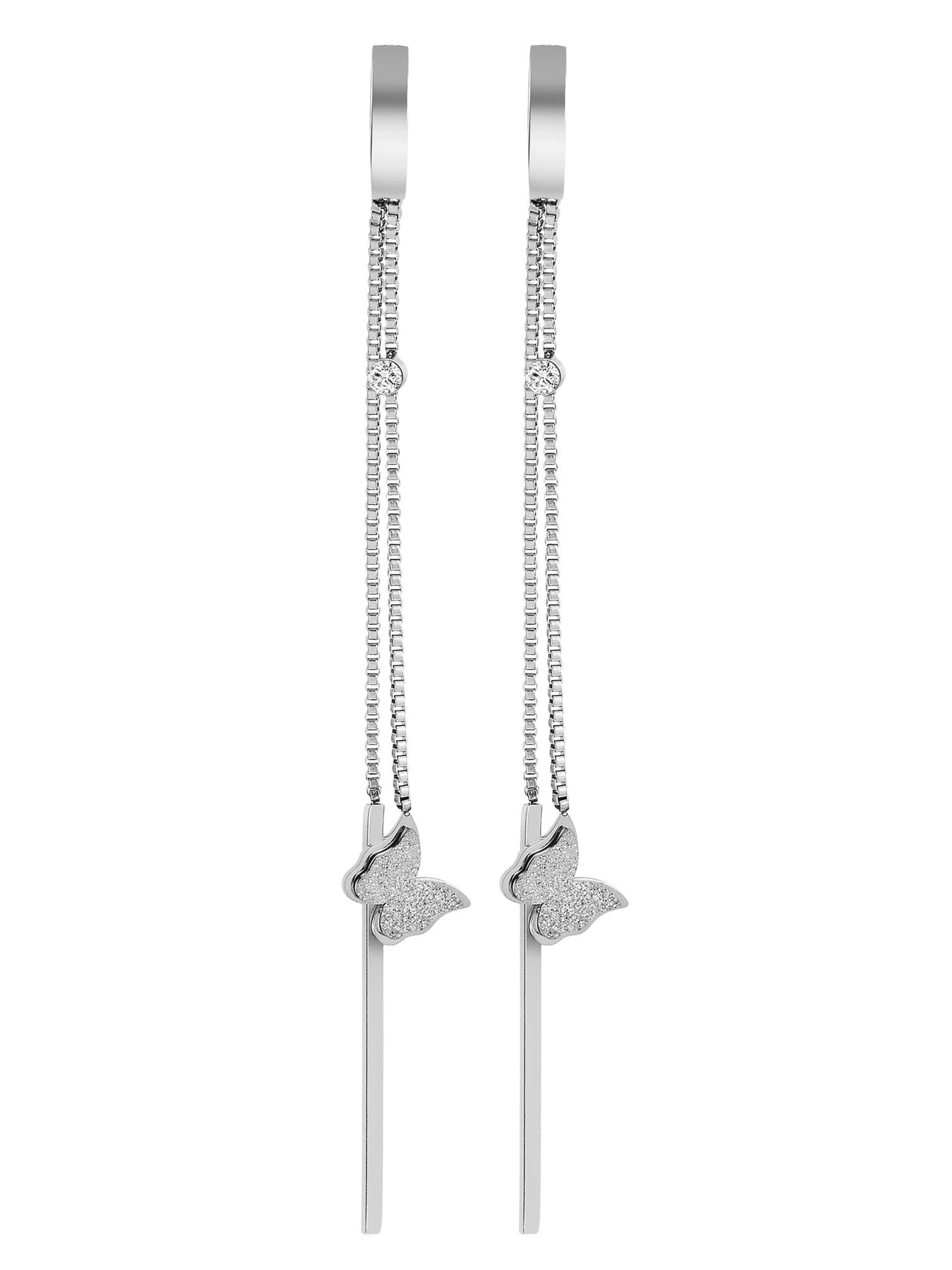 Akzent Earrings 'Elise, langlebig' in Silver