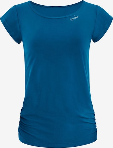 Top sportivo 'AET130LS' di Winshape in verde: frontale