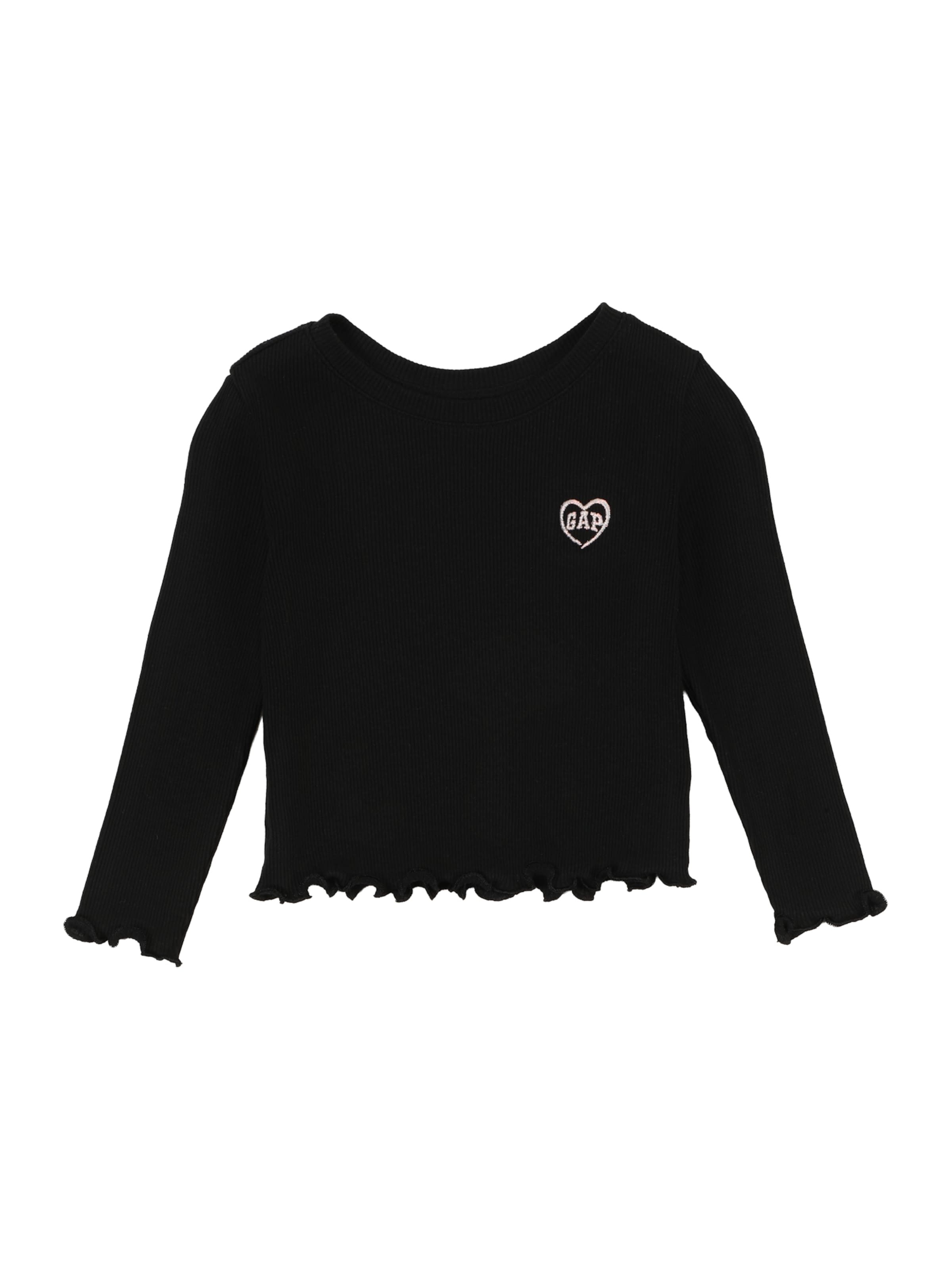 GAP Тениска в черно: отпред