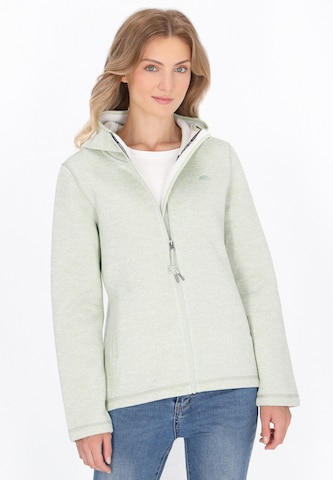Veste en polaire Schmuddelwedda en vert : devant