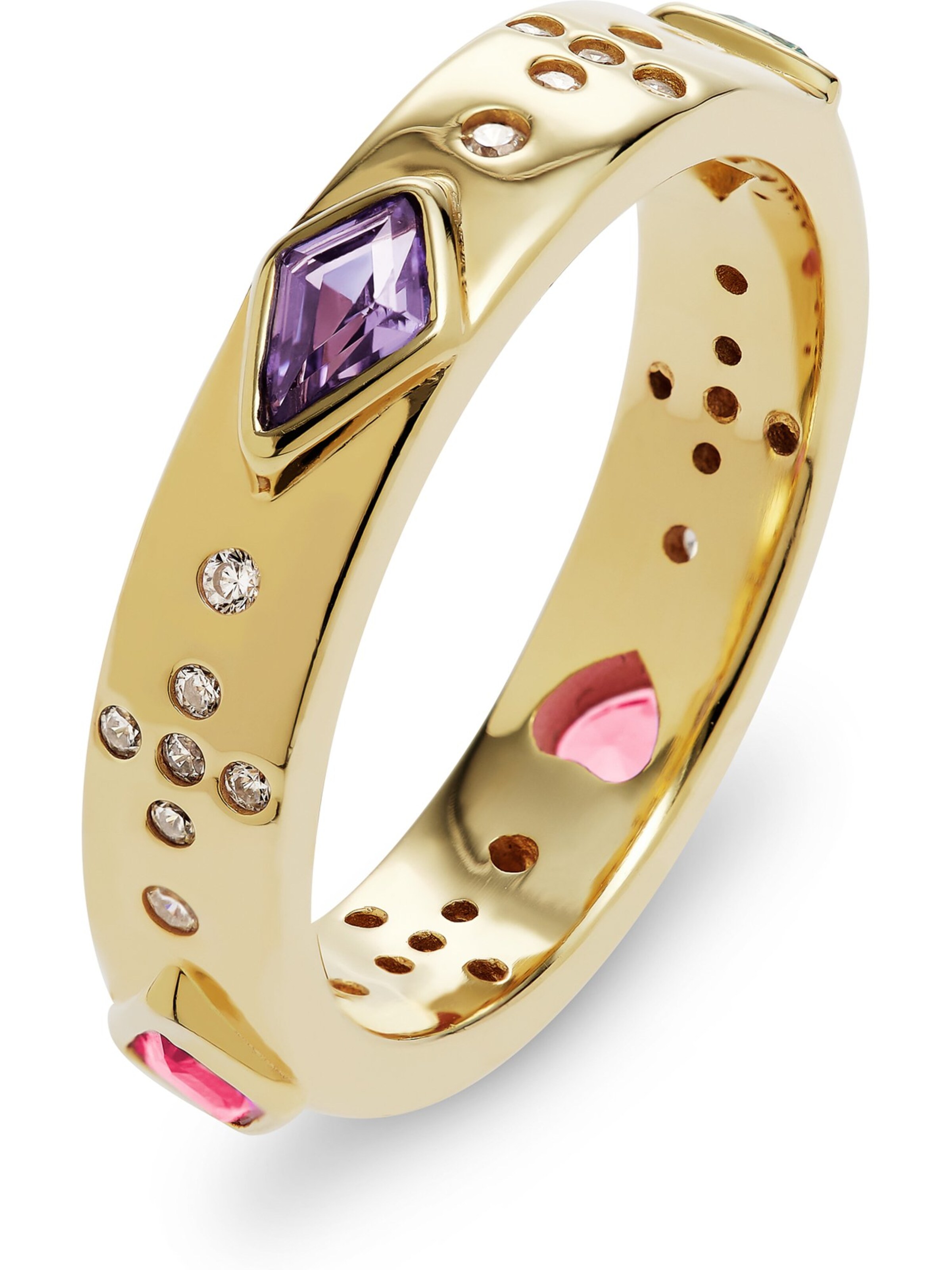 JETTE Ring in Gold: front