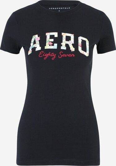 AÉROPOSTALE Majica 'JUN AERO' | roza / malina / črna / bela barva, Prikaz izdelka
