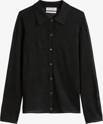 Marc O'Polo Strickjacke in Schwarz: Vorderseite