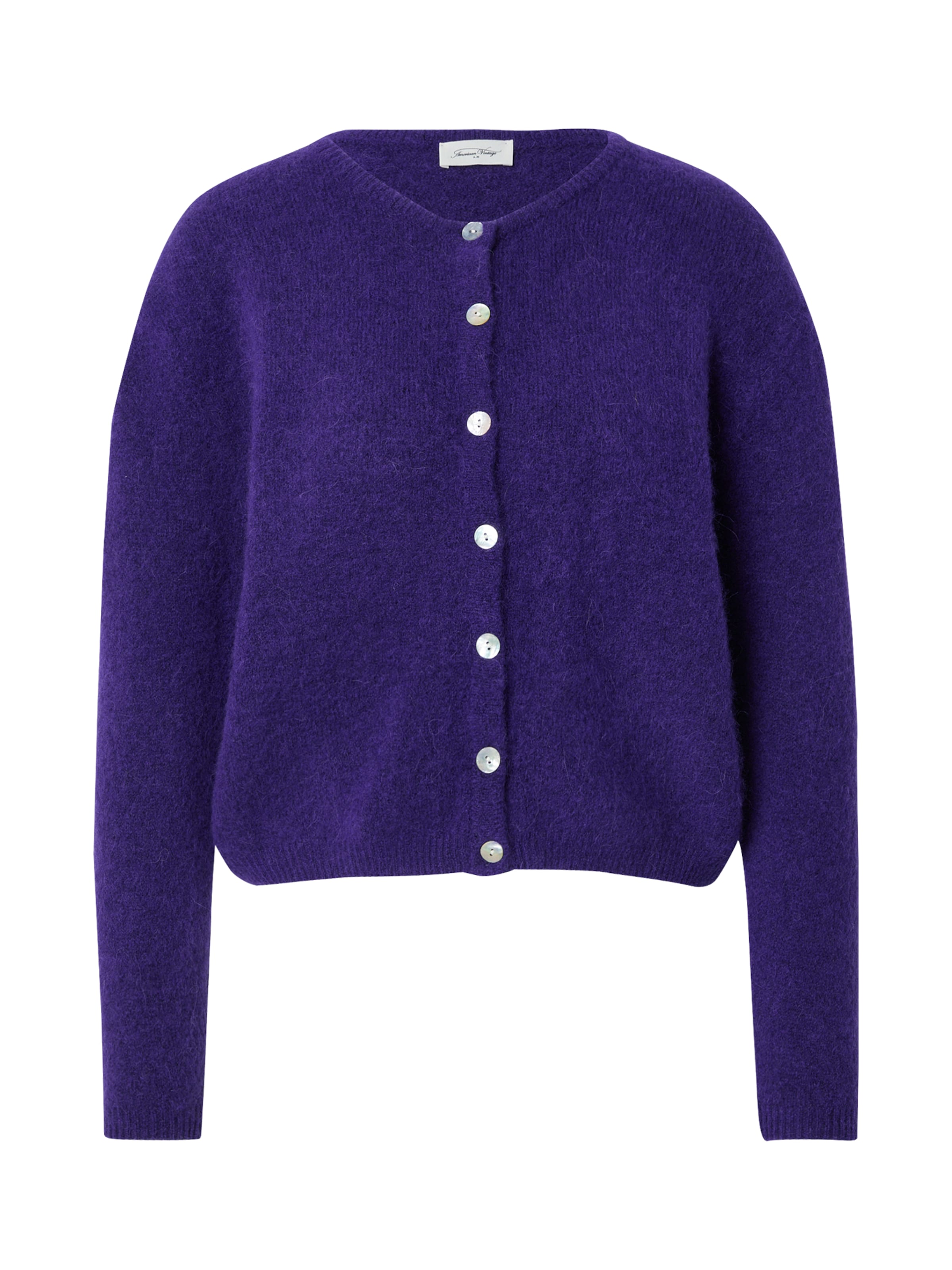 Cardigan 'VITOW' AMERICAN VINTAGE en violet : devant