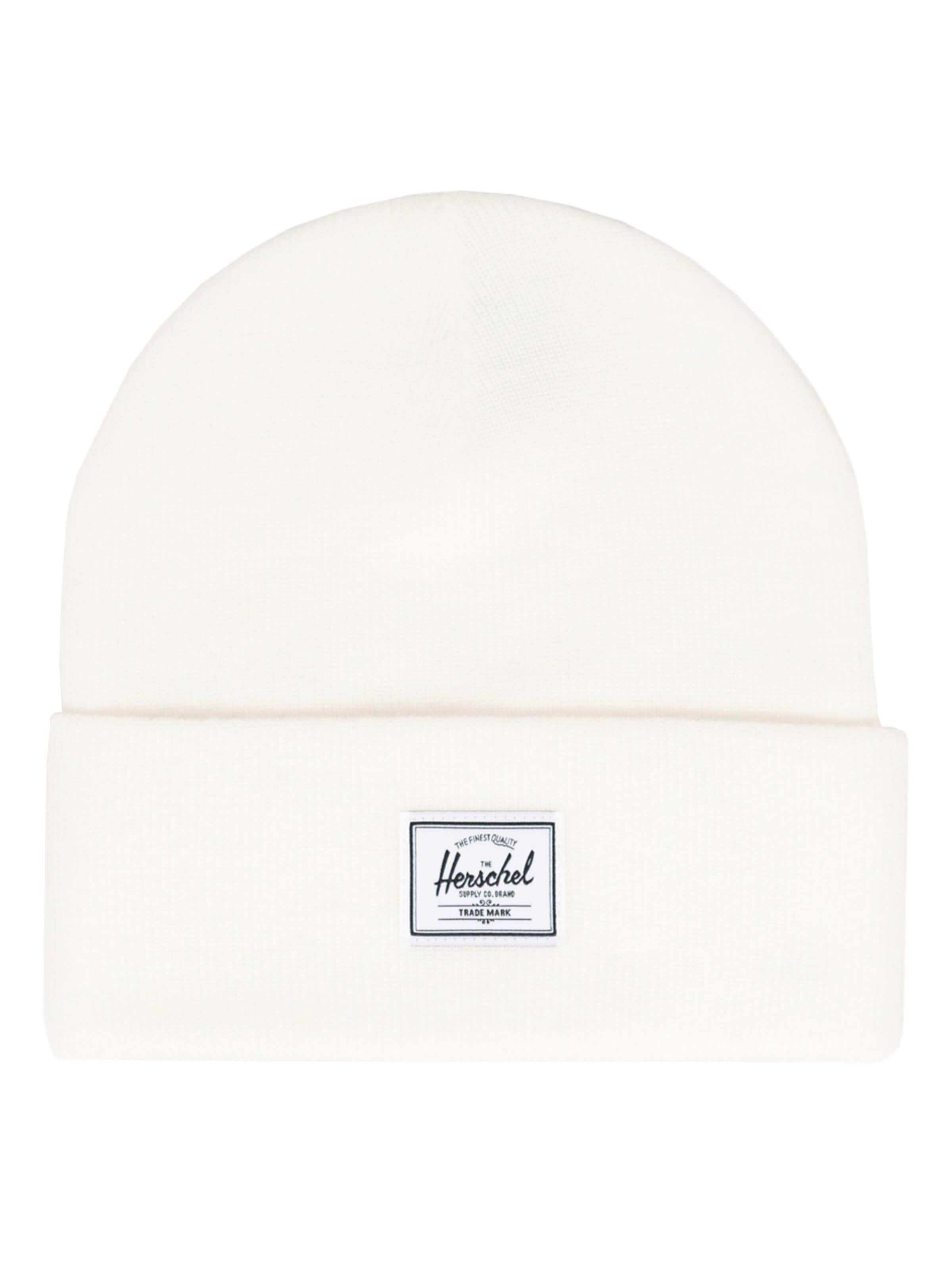 Herschel Beanie 'Elmer' in White: front
