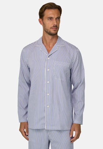 Pyjama long Boggi Milano en bleu : devant