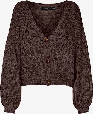 VERO MODA Knit Cardigan in Brown: front