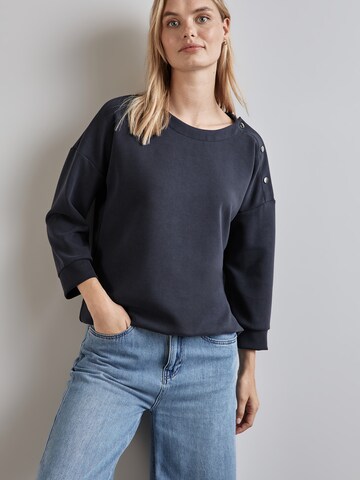 STREET ONE Sweatshirt in Blue: front