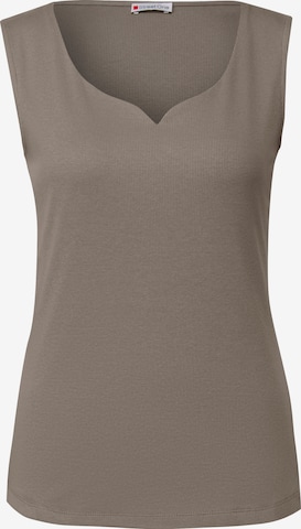 STREET ONE Top in Brown: front