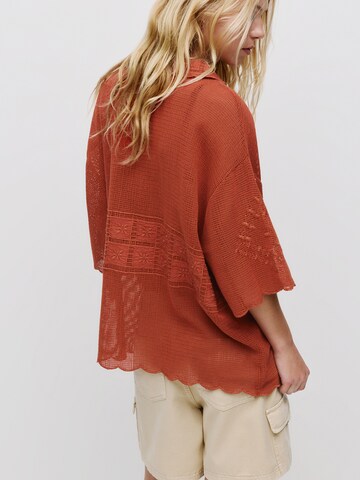 Camicia da donna di Pull&Bear in rosso