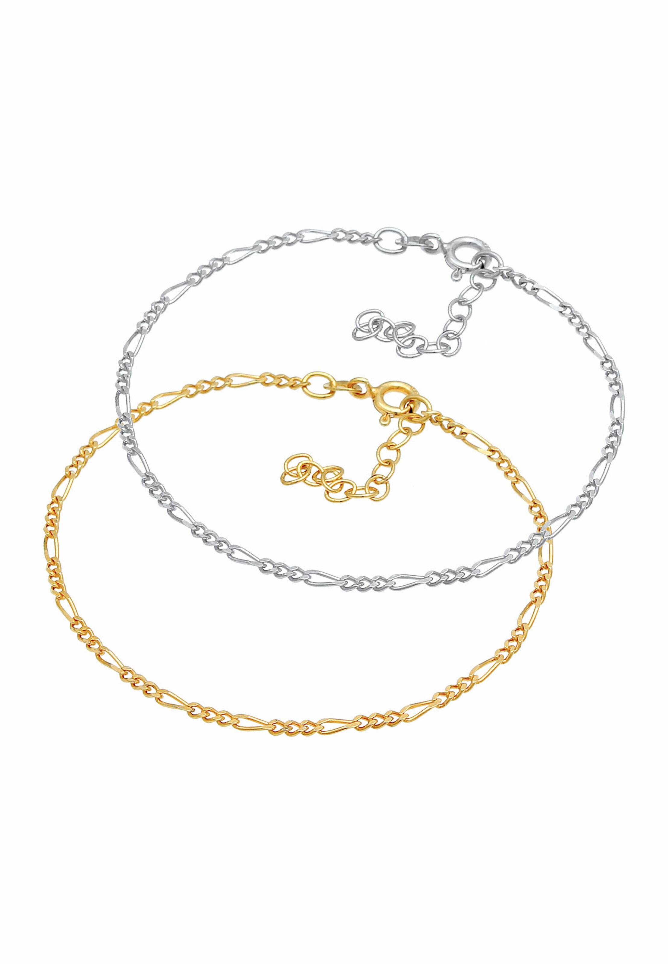 ELLI Bracelet 'Figaro' in Mixed colours