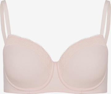 Hanro BH 'Cotton Lace' in Roze: voorkant