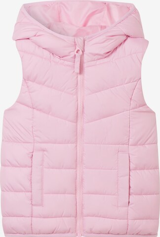 Gilet TOM TAILOR en rose : devant