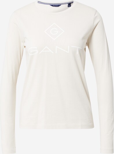 GANT T-shirt en blanc / blanc naturel, Vue avec produit