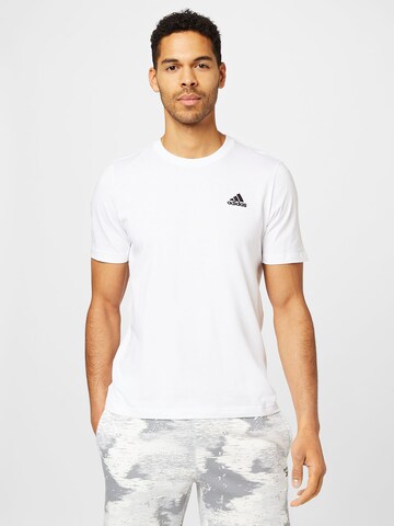 ADIDAS SPORTSWEAR - Camiseta funcional 'Essentials' en blanco: frente