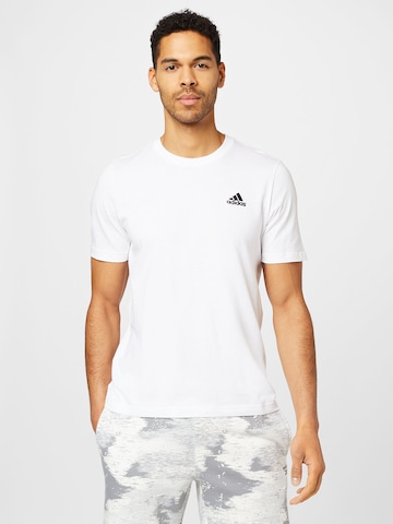 ADIDAS SPORTSWEAR Performance Shirt 'Essentials' in White: front