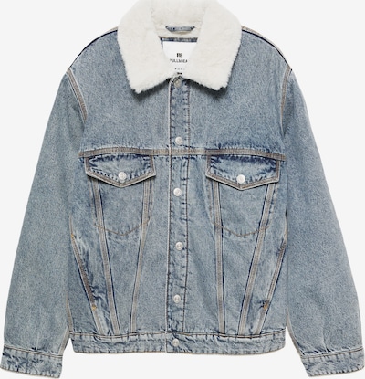 Pull&Bear Kurtka zimowa w kolorze niebieski denim / białym, Podgląd produktu